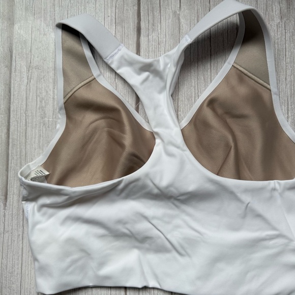 SPANX WHITE LONGLINE MEDIUM IMPACT SPORTS BRA, SIZE L - Picture 2 of 4